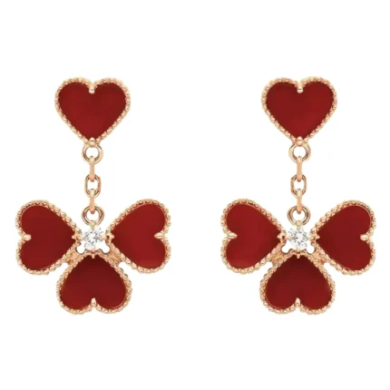 [Van Cleef Arpels]SWEET CLOVER CARNELIAN EARRINGS