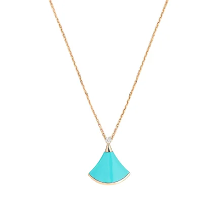 [Bulgari]DREAM NECKLACE TURQUOISE PINK GOLD