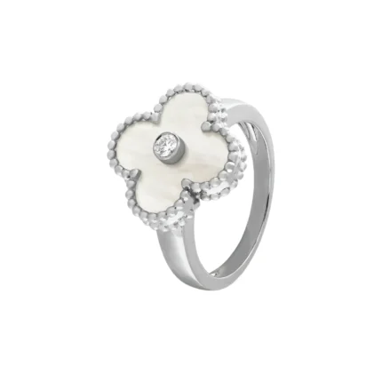 [Van Cleef Arpels]CLOVER SILVER MOP DIAMOND RING