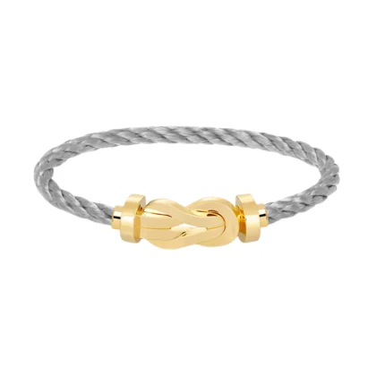 [Fred]CHANCE LARGE 8 FIGURE BUCKLE NO DIAMOND BRACELET GOLD