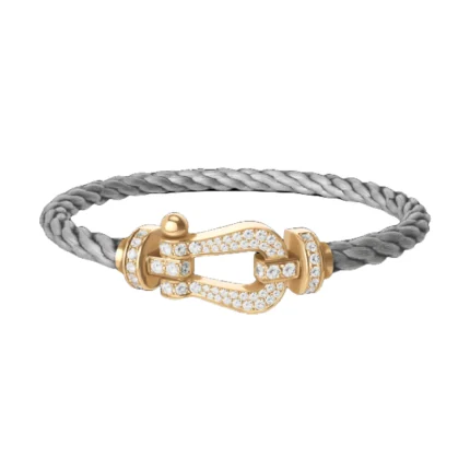 [Fred]FORCE LARGE HORSESHOE FULL DIAMOND BRACELET GOLD
