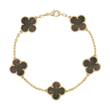 [Van Cleef Arpels]CLOVER 5 MOTIF GRAY MOP  BRACELET