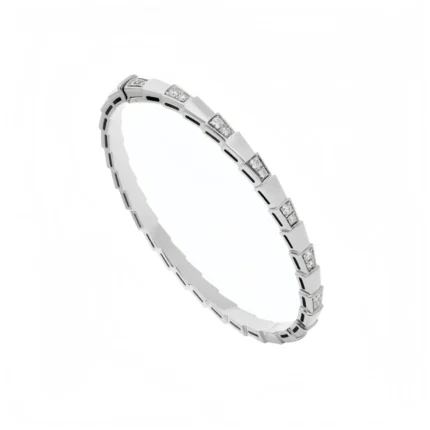 [Bulgari]SERPENTI BRACELET SILVER DIAMOND