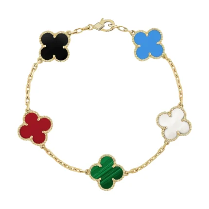 [Van Cleef Arpels]CLOVER 5 MOTIFS MULTICOLOR  BRACELET