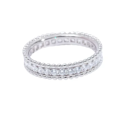 [Van Cleef Arpels]PERLEE DIAMOND SILVER RING