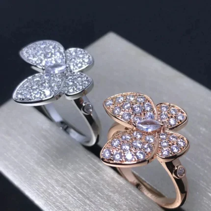 [Van Cleef Arpels]BUTTERFLY PINK GOLD DIAMOND RING