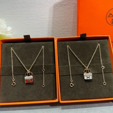 [Hermes]H CIRCE MOISSANITE PENDANT NECKLACE GOLD