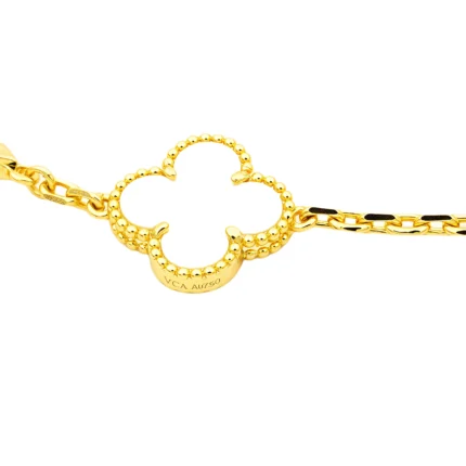 [Van Cleef Arpels]CLOVER BRACELET 5 MOTIFS ONYX MOP