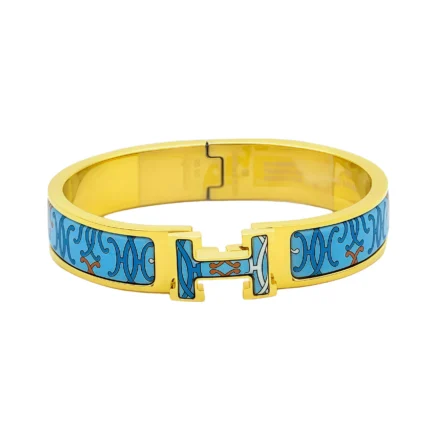[Hermes]H BRACELET BLUE MULTICOLOR