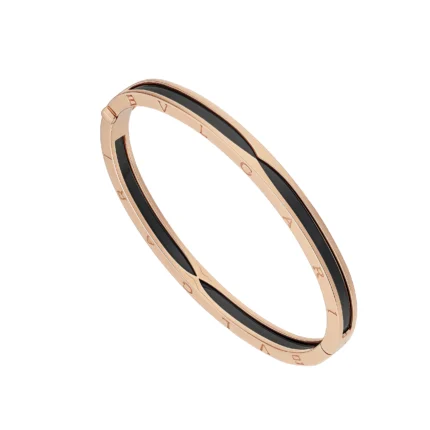 [Bulgari]ZERO 1 PINK GOLD WITH BLACK CERAMIC BRACELET